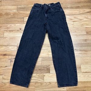 Levis baggy dad jeans size 25 Black